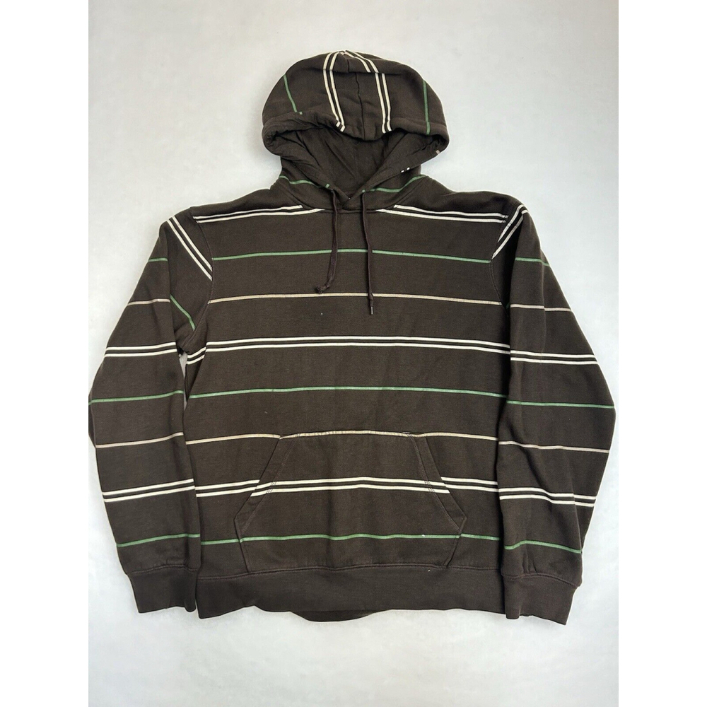 Death Valley Men's LG Brown Striped Hoodie Skater Jesse Pinkman Warm Big Pocket
